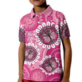 Personalised Australia Indigenous Kid Polo Shirt Breast Cancer Ribbon Think Pink - Pink Version LT14
