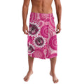 Personalised Australia Indigenous Lavalava Breast Cancer Ribbon Think Pink - Pink Version LT14