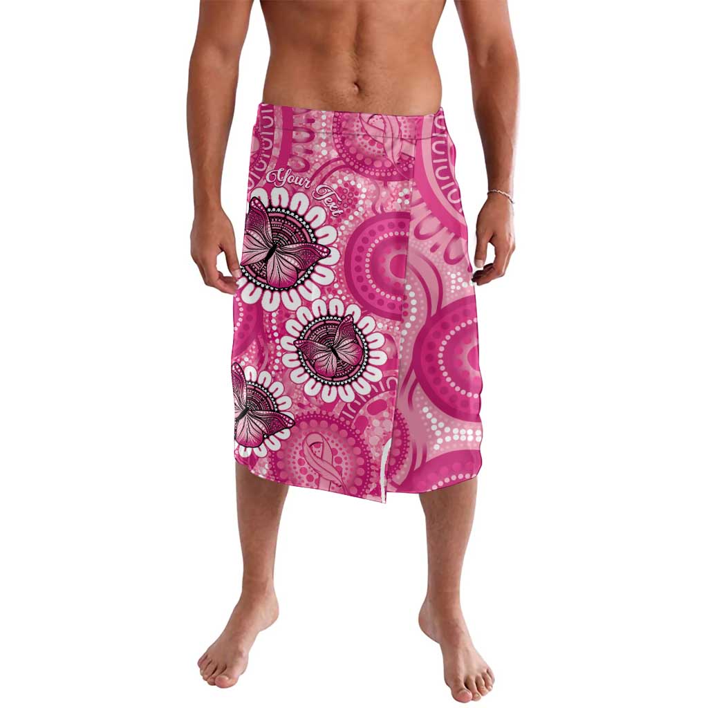 Personalised Australia Indigenous Lavalava Breast Cancer Ribbon Think Pink - Pink Version LT14