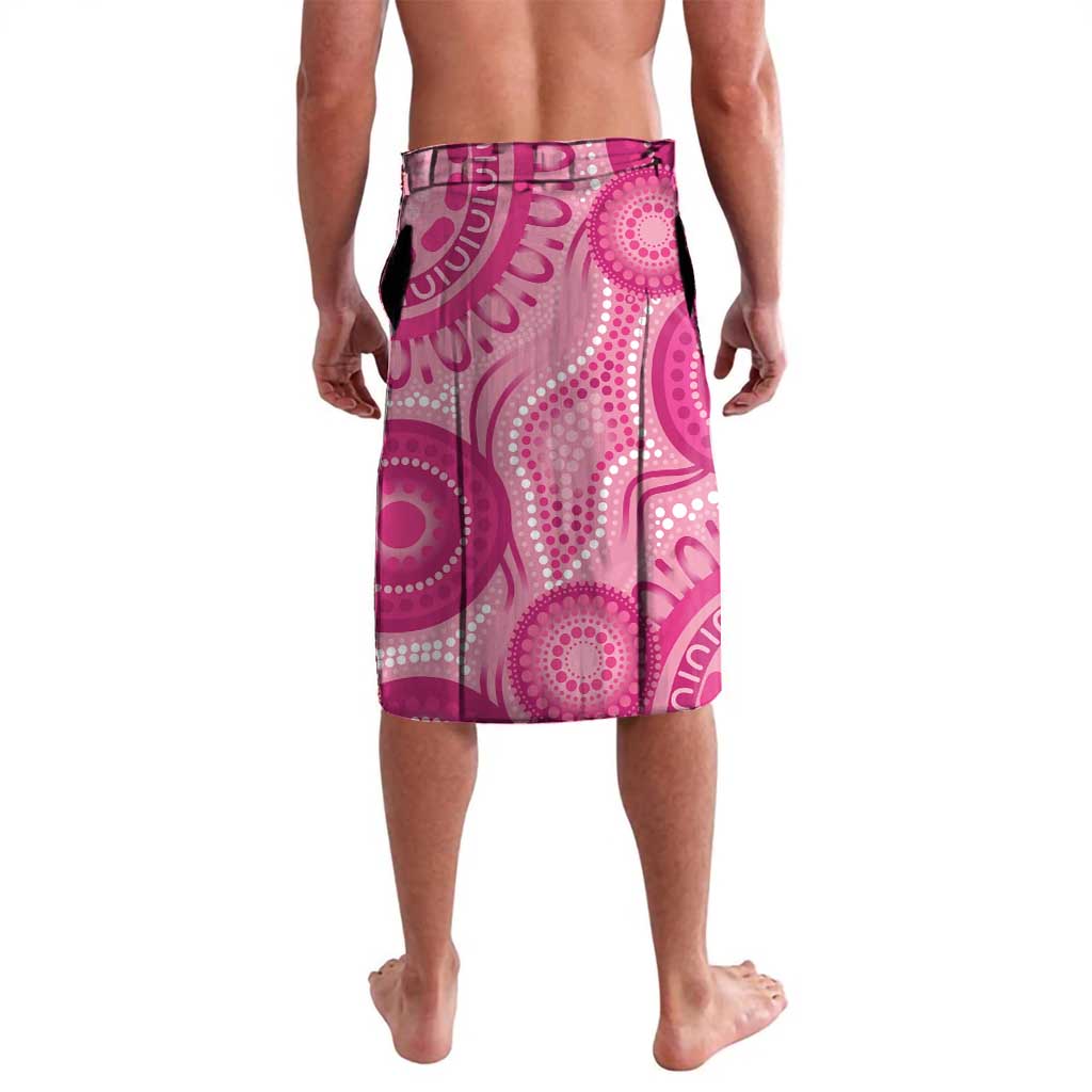 Personalised Australia Indigenous Lavalava Breast Cancer Ribbon Think Pink - Pink Version LT14