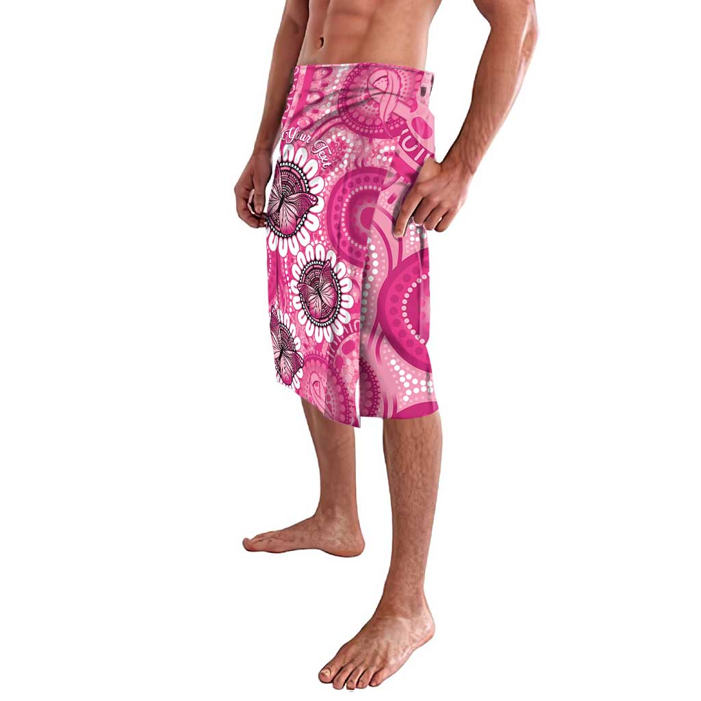 Personalised Australia Indigenous Lavalava Breast Cancer Ribbon Think Pink - Pink Version LT14