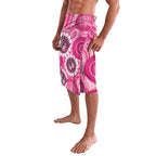 Personalised Australia Indigenous Lavalava Breast Cancer Ribbon Think Pink - Pink Version LT14