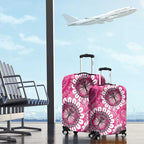 Personalised Australia Indigenous Luggage Cover Breast Cancer Ribbon Think Pink - Pink Version LT14