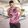 Personalised Australia Indigenous Men Tank Top Breast Cancer Ribbon Think Pink - Pink Version LT14