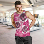 Personalised Australia Indigenous Men Tank Top Breast Cancer Ribbon Think Pink - Pink Version LT14