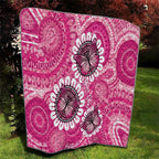 Personalised Australia Indigenous Quilt Breast Cancer Ribbon Think Pink - Pink Version LT14