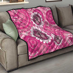 Personalised Australia Indigenous Quilt Breast Cancer Ribbon Think Pink - Pink Version LT14