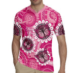 Personalised Australia Indigenous Rugby Jersey Breast Cancer Ribbon Think Pink - Pink Version LT14