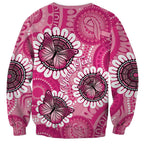 Personalised Australia Indigenous Sweatshirt Breast Cancer Ribbon Think Pink - Pink Version LT14