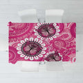 Personalised Australia Indigenous Tablecloth Breast Cancer Ribbon Think Pink - Pink Version LT14