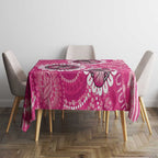 Personalised Australia Indigenous Tablecloth Breast Cancer Ribbon Think Pink - Pink Version LT14