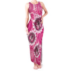 Personalised Australia Indigenous Tank Maxi Dress Breast Cancer Ribbon Think Pink - Pink Version LT14