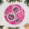 Australia Indigenous Tree Skirt Breast Cancer Ribbon Think Pink - Pink Version - Aussie Hoodie