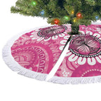 Australia Indigenous Tree Skirt Breast Cancer Ribbon Think Pink - Pink Version - Aussie Hoodie