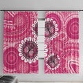 Personalised Australia Indigenous Window Curtain Breast Cancer Ribbon Think Pink - Pink Version LT14