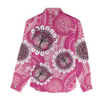 Personalised Australia Indigenous Women Casual Shirt Breast Cancer Ribbon Think Pink - Pink Version LT14