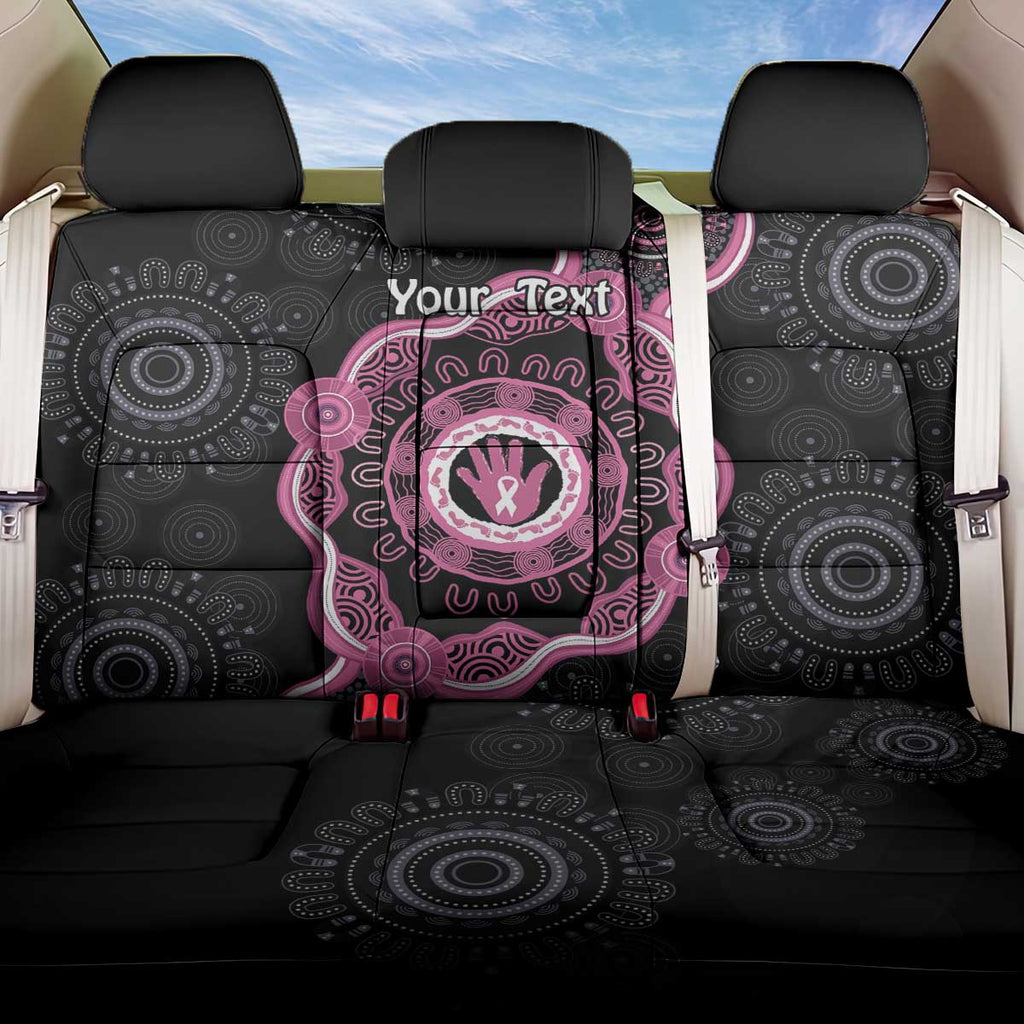 Personalised Australia Breast Cancer Back Car Seat Cover Brave Strong Aboriginal Art