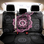 Personalised Australia Breast Cancer Back Car Seat Cover Brave Strong Aboriginal Art