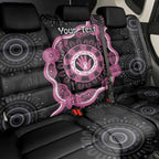 Personalised Australia Breast Cancer Back Car Seat Cover Brave Strong Aboriginal Art