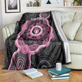 Personalised Australia Breast Cancer Blanket Brave Strong Aboriginal Art