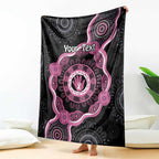 Personalised Australia Breast Cancer Blanket Brave Strong Aboriginal Art