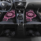 Personalised Australia Breast Cancer Car Mats Brave Strong Aboriginal Art
