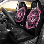 Personalised Australia Breast Cancer Car Seat Cover Brave Strong Aboriginal Art