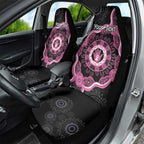 Personalised Australia Breast Cancer Car Seat Cover Brave Strong Aboriginal Art