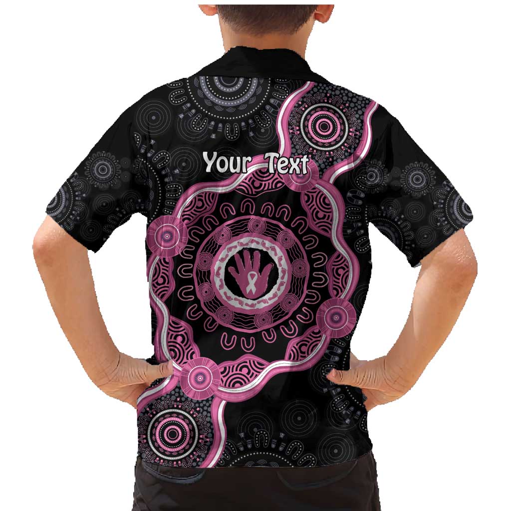Personalised Australia Breast Cancer Family Matching Mermaid Dress and Hawaiian Shirt Brave Strong Aboriginal Art
