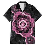 Personalised Australia Breast Cancer Family Matching Mermaid Dress and Hawaiian Shirt Brave Strong Aboriginal Art