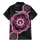 Personalised Australia Breast Cancer Family Matching Mermaid Dress and Hawaiian Shirt Brave Strong Aboriginal Art