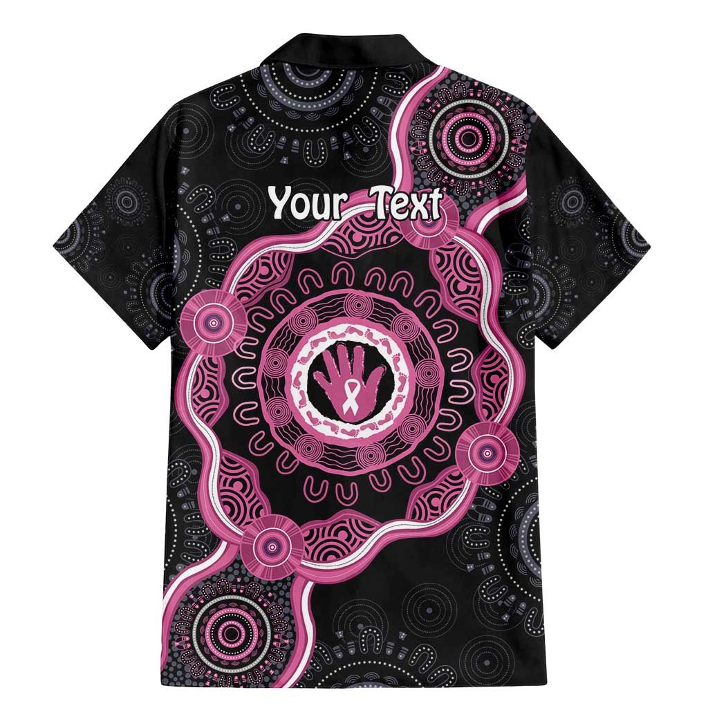 Personalised Australia Breast Cancer Family Matching Mermaid Dress and Hawaiian Shirt Brave Strong Aboriginal Art