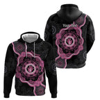 Personalised Australia Breast Cancer Hoodie Brave Strong Aboriginal Art