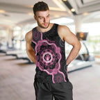 Personalised Australia Breast Cancer Men Tank Top Brave Strong Aboriginal Art