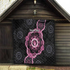 Personalised Australia Breast Cancer Quilt Brave Strong Aboriginal Art