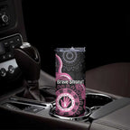 Personalised Australia Breast Cancer Skinny Tumbler Brave Strong Aboriginal Art