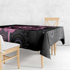 Personalised Australia Breast Cancer Tablecloth Brave Strong Aboriginal Art