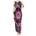 Personalised Australia Breast Cancer Tank Maxi Dress Brave Strong Aboriginal Art