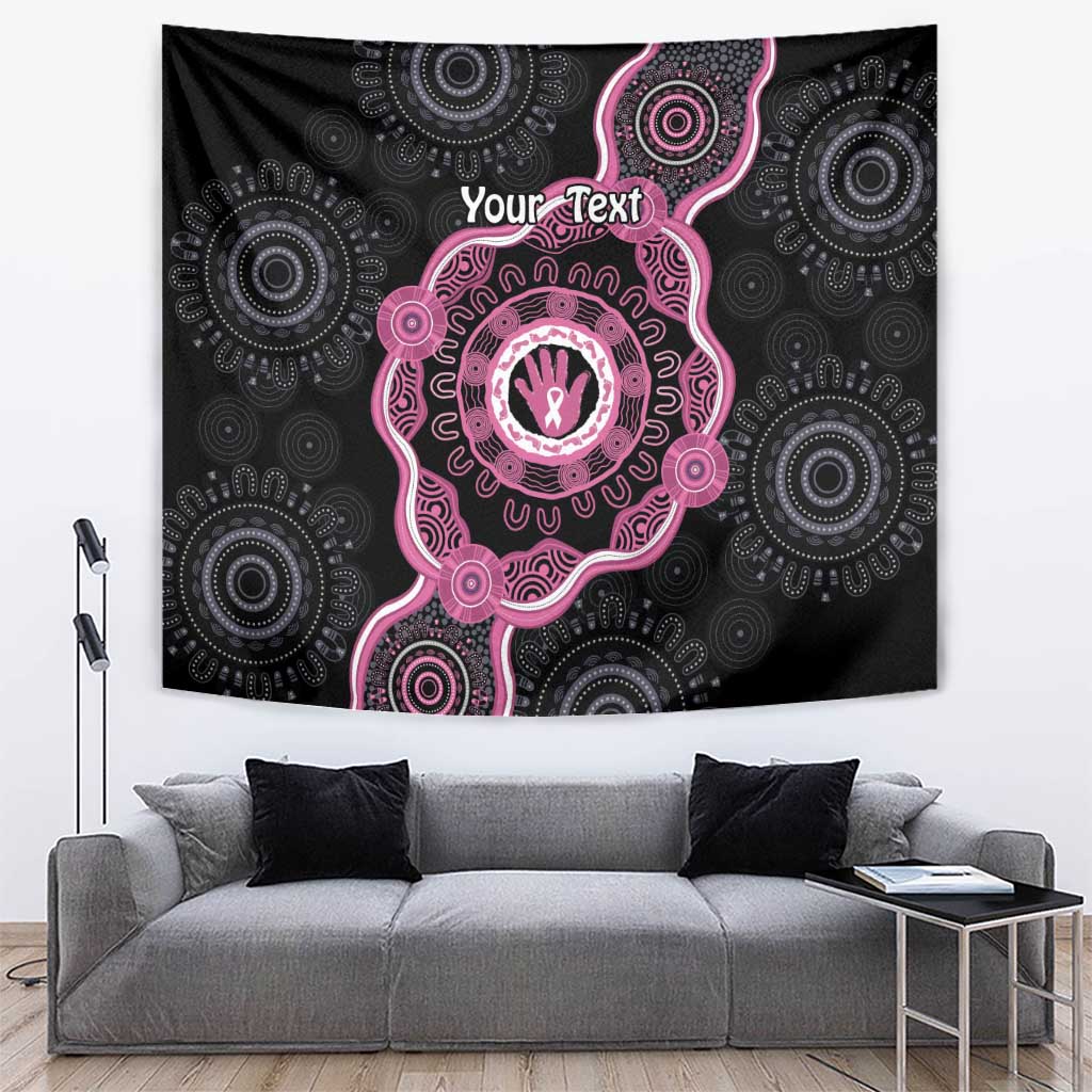 Personalised Australia Breast Cancer Tapestry Brave Strong Aboriginal Art