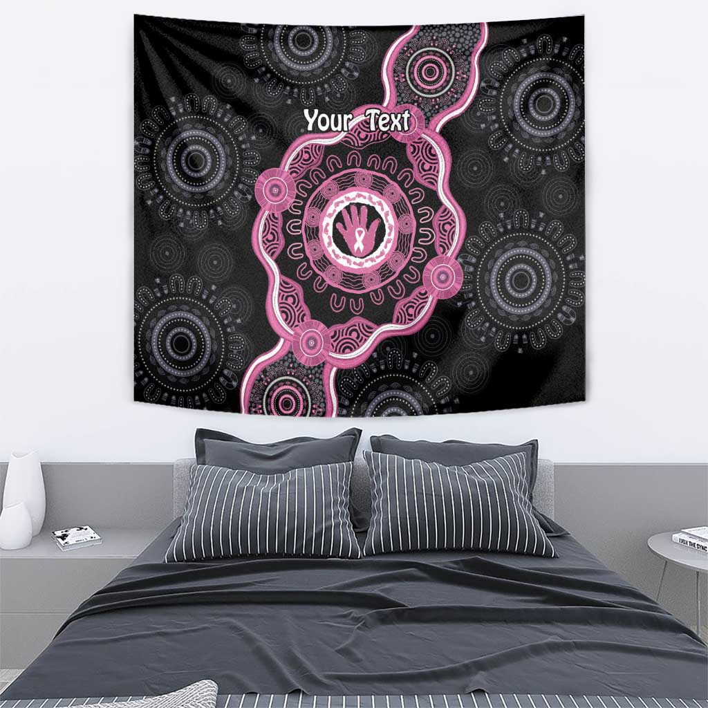 Personalised Australia Breast Cancer Tapestry Brave Strong Aboriginal Art