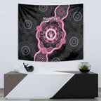 Personalised Australia Breast Cancer Tapestry Brave Strong Aboriginal Art