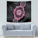 Personalised Australia Breast Cancer Tapestry Brave Strong Aboriginal Art
