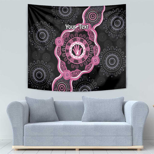 Personalised Australia Breast Cancer Tapestry Brave Strong Aboriginal Art