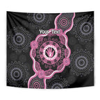 Personalised Australia Breast Cancer Tapestry Brave Strong Aboriginal Art