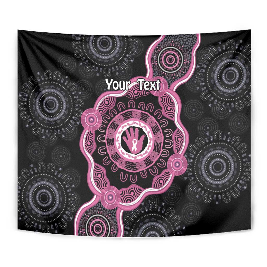 Personalised Australia Breast Cancer Tapestry Brave Strong Aboriginal Art