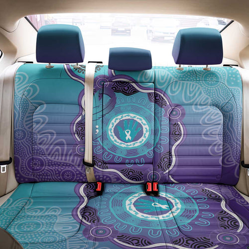 Australia Indigenous Back Car Seat Cover Suicide Prevention Month Ribbon Aboriginal Art