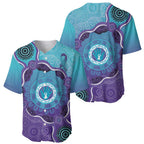 Australia Indigenous Baseball Jersey Suicide Prevention Month Ribbon Aboriginal Art