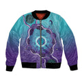 Australia Indigenous Bomber Jacket Suicide Prevention Month Ribbon Aboriginal Art