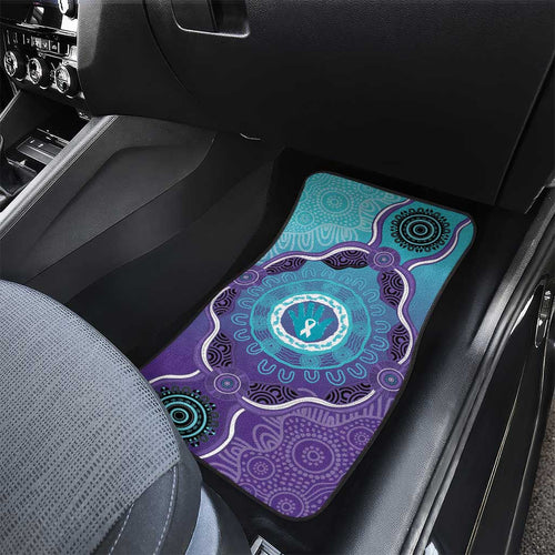 Australia Indigenous Car Mats Suicide Prevention Month Ribbon Aboriginal Art