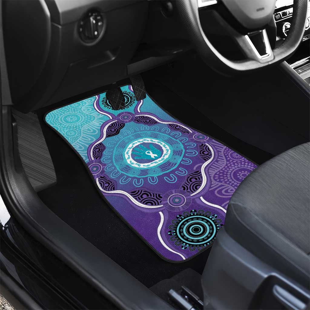 Australia Indigenous Car Mats Suicide Prevention Month Ribbon Aboriginal Art